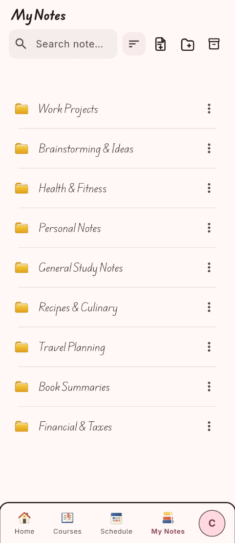 Files and Notes Preview